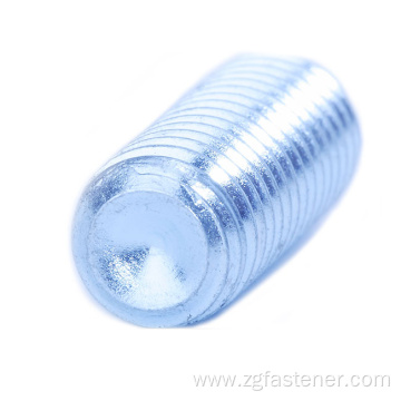 Hexagon socket set screws with cup point with Blue zinc DIN916